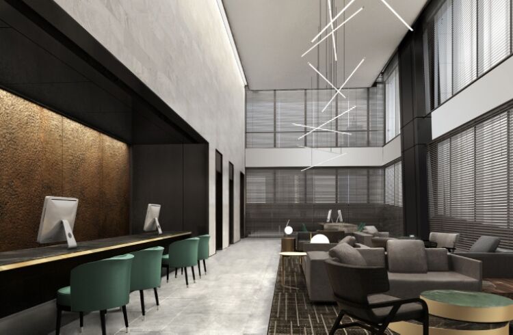Ascott Raffles City Csungking Beltér fotó